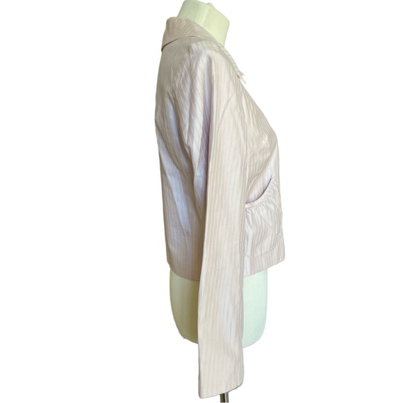 Agnes b. Paris Cropped Pink Jacket Sz 38 - Picture 2 of 7